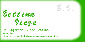 bettina vicze business card
